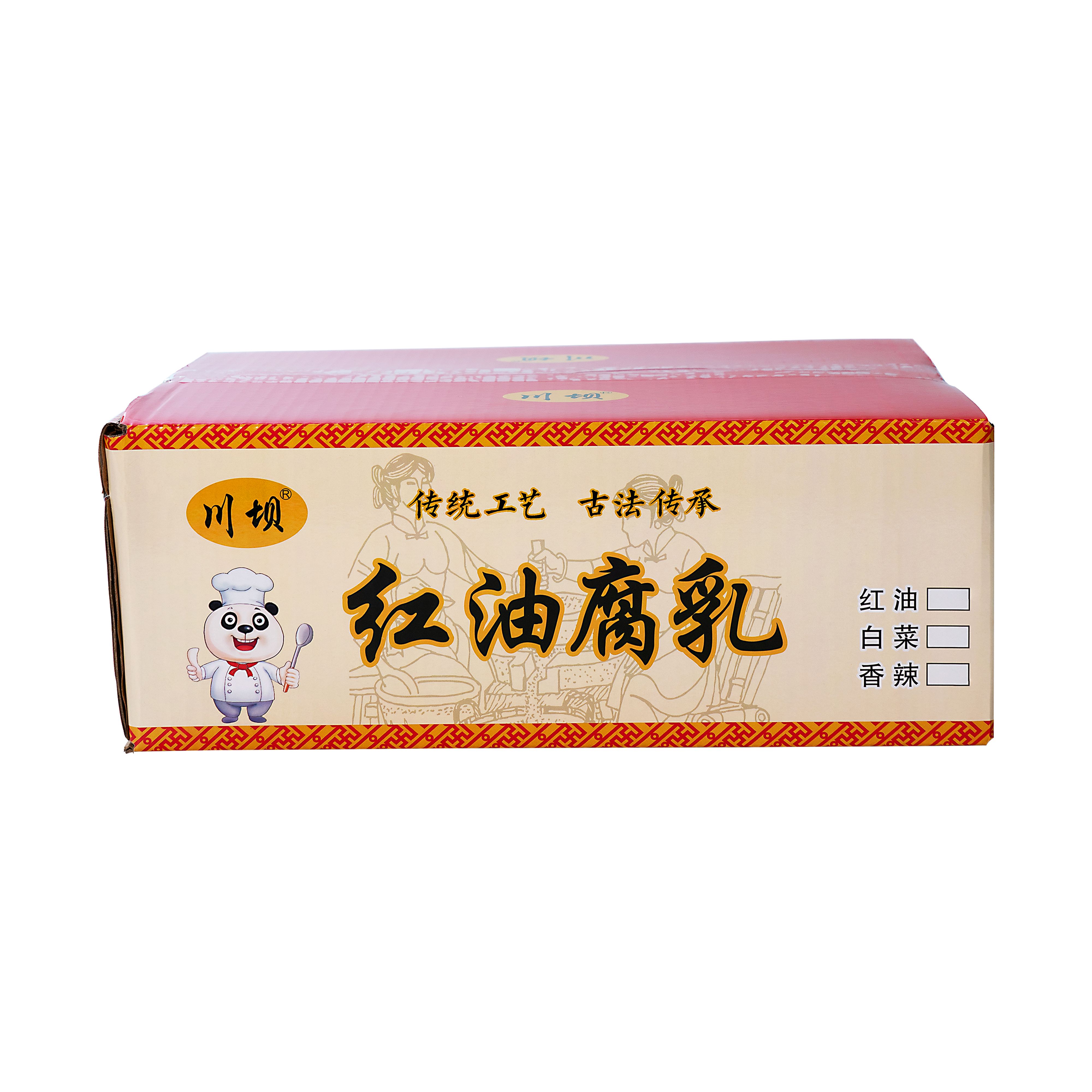纸箱 川坝 红油 白菜 香辣腐乳共用箱